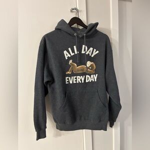 All Day Every Day Graphic Hoodie - Charcoal